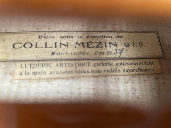 Fiol Charles Collin Mezin 1937 - Bild 9